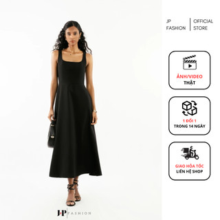 Đầm Nữ Dáng Dài JP FASHION Form Basic Thiết Kế Cao Cấp Tôn Dáng, Đầm Hai Dây Vải Kaki Dày Dặn Vải Mát Hai Lớp 11010769
