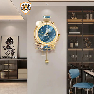 (J4) Đồng hồ quả lắc đèn led hiện đại, độc đáo, trang trí nhà cửa, cửa hàng, phòng khách, phòng ngủ, quà tặng đẹp