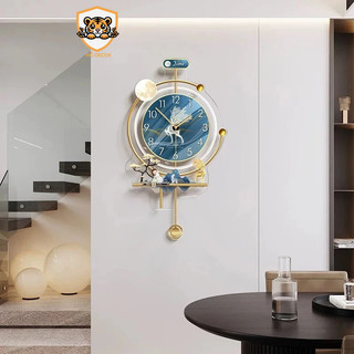 (J4) Đồng hồ quả lắc đèn led hiện đại, độc đáo, trang trí nhà cửa, cửa hàng, phòng khách, phòng ngủ, quà tặng đẹp
