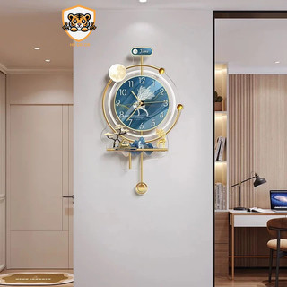 (J4) Đồng hồ quả lắc đèn led hiện đại, độc đáo, trang trí nhà cửa, cửa hàng, phòng khách, phòng ngủ, quà tặng đẹp
