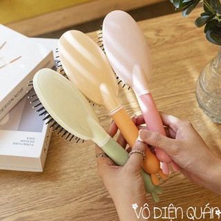 Lược Chải Tóc Đệm Khí Massage Da Đầu Chống Tĩnh Điện Cao Cấp Màu Pastel Cute Dễ Thương
