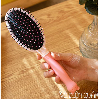 Lược Chải Tóc Đệm Khí Massage Da Đầu Chống Tĩnh Điện Cao Cấp Màu Pastel Cute Dễ Thương