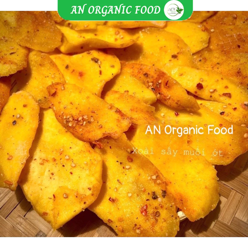 XOÀI SẤY MUỐI ỚT ĐẶC BIỆT, chua chua ngọt ngọt cay cay, ăn vặt ngon mê , xoài sấy dẻo muối ớt loại 1