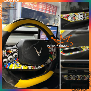 Decal trang trí nội thất Vinfast VF3 (không phai màu, không để lại keo)