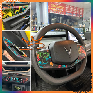 Decal trang trí nội thất Vinfast VF3 (không phai màu, không để lại keo)