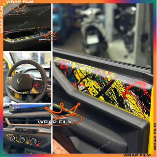 Decal trang trí nội thất Vinfast VF3 (không phai màu, không để lại keo)