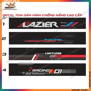 Tem dán kính lái - Tem dán chống nắng kính lái 4 chỗ 7 chỗ, Decal PVC 3 lớp không phai màu không để lại keo