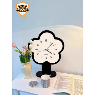 Đồng hồ Popo hình bông hoa để bàn, đồng hồ decor đẹp sáng tạo