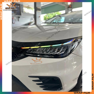 Tem dán đổi màu đèn Honda City 2022-2026 (1 bộ 2 bên) - Decal cao cấp không phai màu không để lại keo