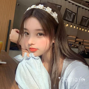 Băng đô cài tóc hoa hồng hòa trà nàng thơ phong cách thanh lịch bánh bèo thời trang Hàn Quốc cô dâu phù dâu cho nữ giơi.