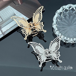 Kẹp tóc hồ điệp 2 cánh kim loại càng cua mini phong cách thời trang Hàn Quốc thanh lịch sang trọng dành cho nữ