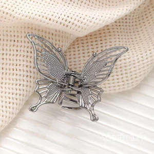 Kẹp tóc hồ điệp 2 cánh kim loại càng cua mini phong cách thời trang Hàn Quốc thanh lịch sang trọng dành cho nữ