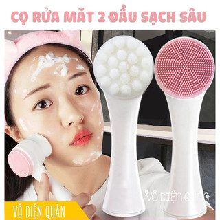 Cọ rửa mặt massage 2 đầu xuất Nhật sạch sâu
