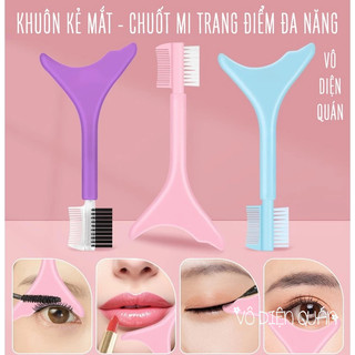Khuôn kẻ mắt kẻ mày chuốt mi đa năng silicone trang điểm chuyên nghiệp tiện lợi