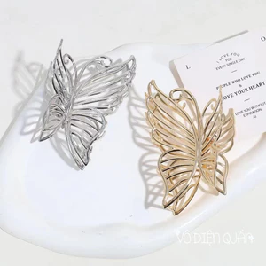 kẹp tóc Kẹp càng cua kim loại hồ điệp 4 cánh sang trọng quyến rũ thanh lịch phong cách Hàn Quốc dành cho nữ giới