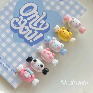 Kẹp tóc kẹo ngọt mèo con cún con cute phô mai que dành cho bé