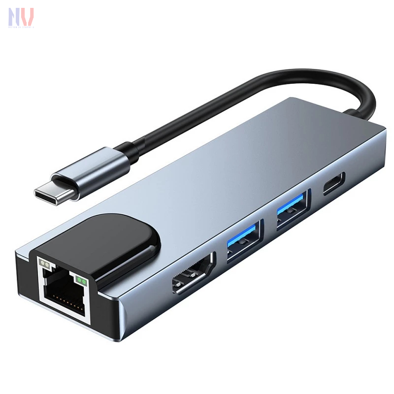 HUB CHUYỂN ĐỔI TYPE-C 5 IN 1 / 6 IN 1 TO HDMI/ LAN/ USB – ĐA NĂNG ...