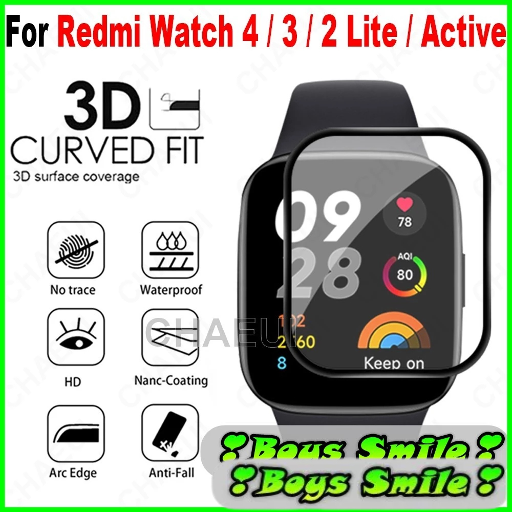 Miếng dán 3D Full Màn cho Xiao mi Redmi Watch 6 6Lite 5 Active Watch 2 2Lite 3 Lite 3 Active chống trầy màn hình
