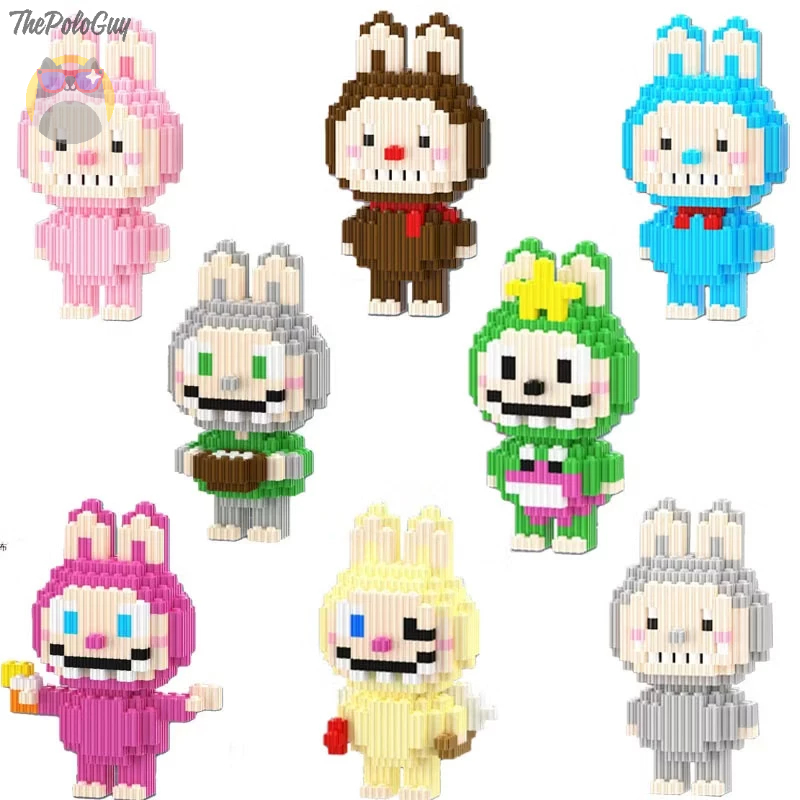 Mô Hình Đồ Chơi Lắp Ghép Labubu 14cm, Bộ Xếp Hình Trò Chơi Lego Lắp Ráp ...