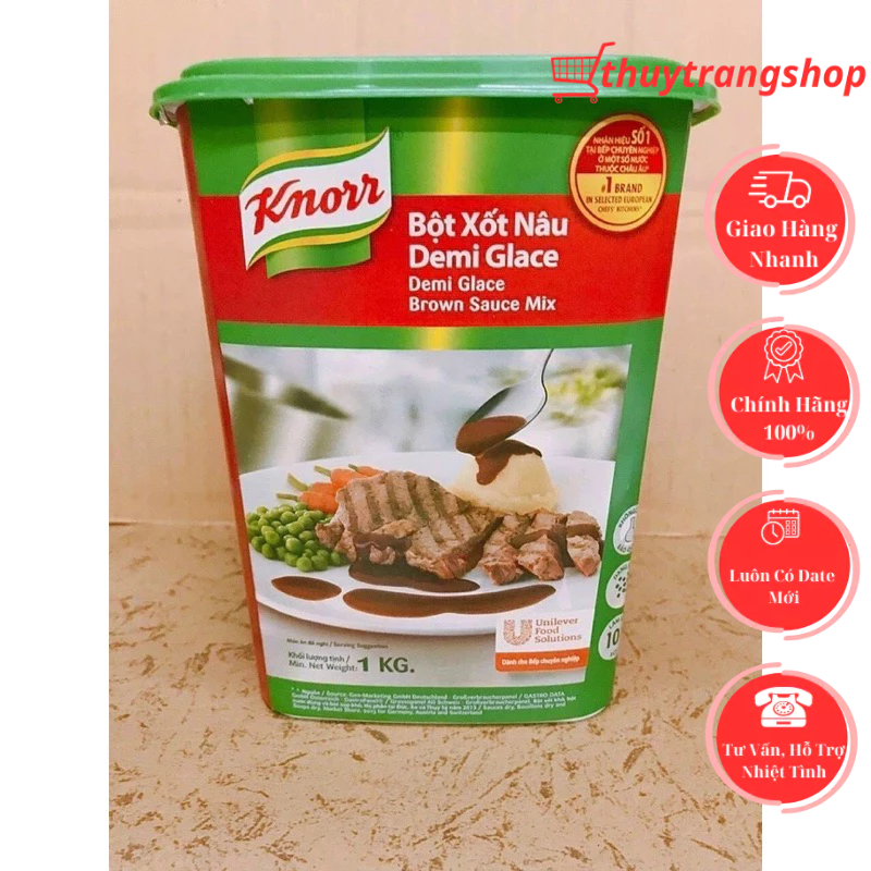 Bột Xốt Nâu - Demi Glace Knorr Hộp 1kg | Shopee Việt Nam