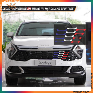 Decal phản quang 3M dán mặt calang Kia Sportage, chất liệu phản quang cao cấp, độ bám dính tốt, không phai màu