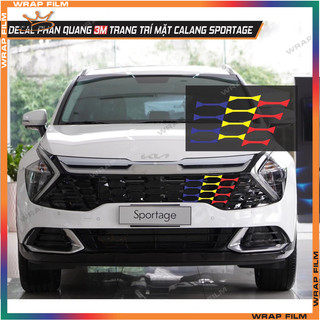 Decal phản quang 3M dán mặt calang Kia Sportage, chất liệu phản quang cao cấp, độ bám dính tốt, không phai màu