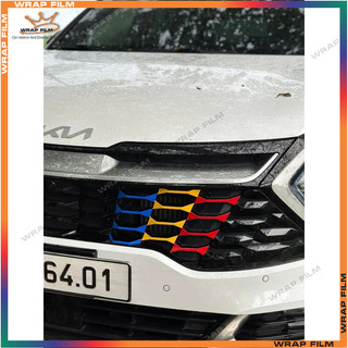 Decal phản quang 3M dán mặt calang Kia Sportage, chất liệu phản quang cao cấp, độ bám dính tốt, không phai màu