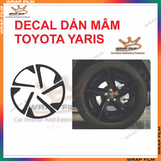 Decal dán mâm Toyota Yaris Cross ( giá bao gồm 5 bánh)