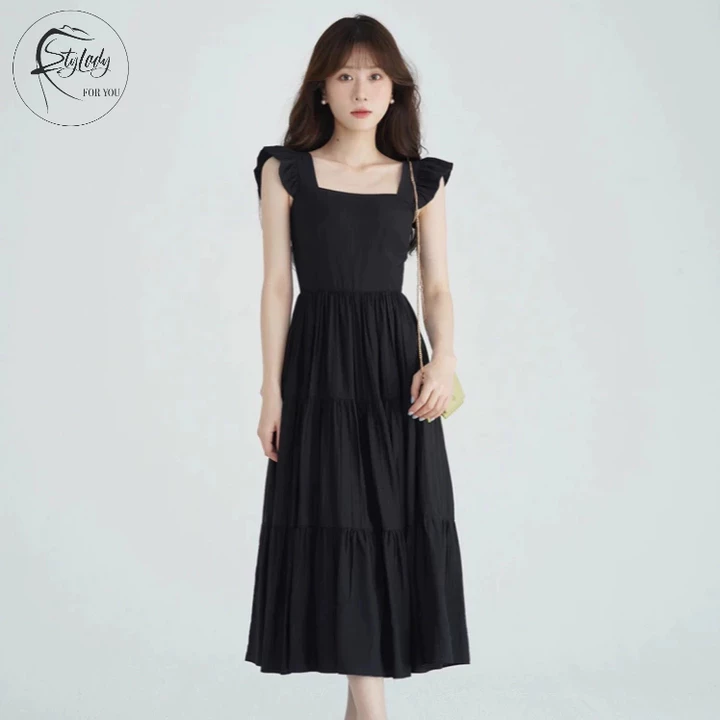 Đầm hai dây cánh tiên StyLady, Đầm xòe, Đầm nữ, Đầm dạo phố, Đầm thiết kế