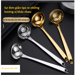 Inox 304 Bộ Múc Canh Dài 27cm Gồm hai chiếc Muôi+Chao Bộ Ăn Lẩu  Sang Trọng
