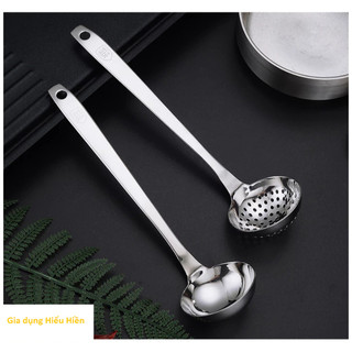 Inox 304 Bộ Múc Canh Dài 27cm Gồm hai chiếc Muôi+Chao Bộ Ăn Lẩu  Sang Trọng