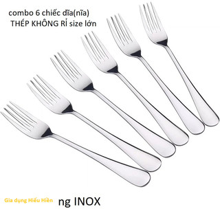 Gía Rẻ - 5 Chiếc Nĩa (dĩa) Inox -Thép Không Rỉ  Đẹp Dày ,Cơm sườn, Thịt Nướng, Hàng Quán