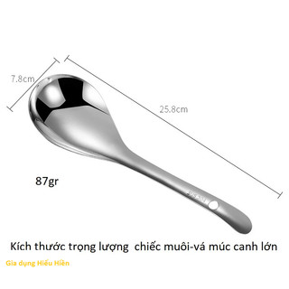 Muôi Canh Dáng Bầu Inox 304 - Vá Canh Thép Không Gỉ, Bền Vững Chất Lượng
