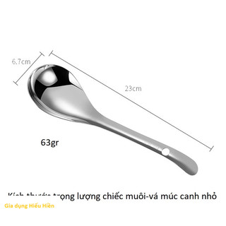 Muôi Canh Dáng Bầu Inox 304 - Vá Canh Thép Không Gỉ, Bền Vững Chất Lượng