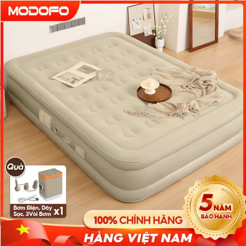 🏆🏆【Quà Máy Bơm Điện+Gối】Quà Máy Bơm Điện Đệm Hơi Tự Bơm Phong Cách Nâng Cấp Mới Chống Xước Độ Dày