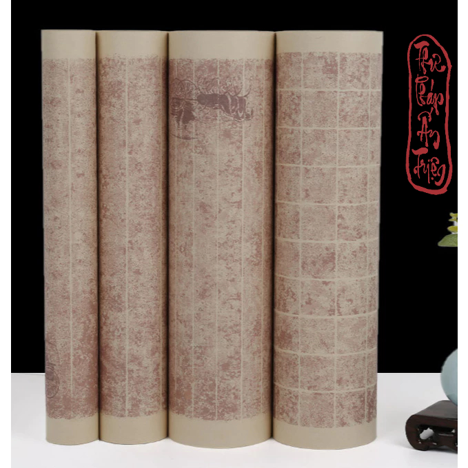 10 Mét Giấy Xuyến Chỉ Kẻ Ô Phú Cổ Thác Phiến Ô Vuông Ô Dọc 2cm 3cm Luyện Viết Chữ Thư Pháp Hán Việt