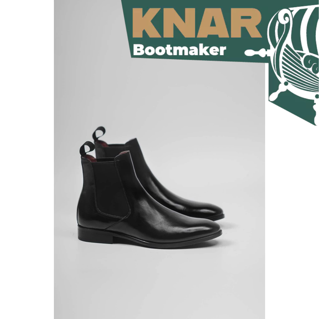 Giày Boot Nam Kiểu Dáng Chelsea Chất Liệu Da Bê Thương Hiệu KNAR ...
