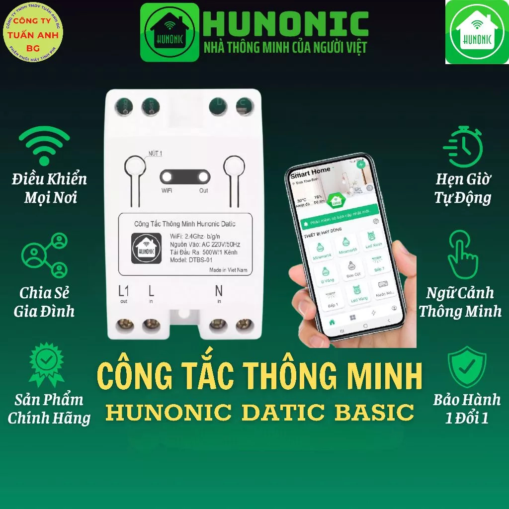 Công Tắc Thông Minh Wifi Giá Rẻ, Công Tắc Điều Khiển Từ Xa Bằng Wifi ...