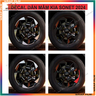 Decal dán mâm Kia Sonet 2024 new ( giá bao gồm 5 bánh)