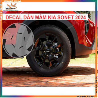Decal dán mâm Kia Sonet 2024 new ( giá bao gồm 5 bánh)