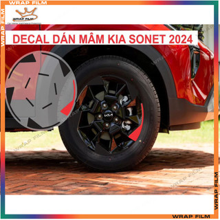 Decal dán mâm Kia Sonet 2024 new ( giá bao gồm 5 bánh)