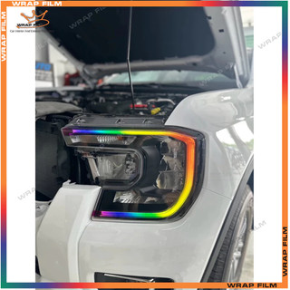 Decal dán đèn Ford Ranger, Everest ( giá bao gồm 1 cặp), Decal PVC cao cấp không thấm nước, không phai màu