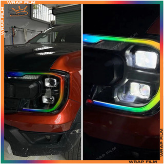 Decal dán đèn Ford Ranger, Everest ( giá bao gồm 1 cặp), Decal PVC cao cấp không thấm nước, không phai màu