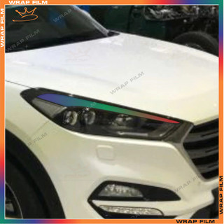 Tem dán đổi màu đèn Tucson 2015-2018 ( giá 2 bên) - Decal đổi màu đèn