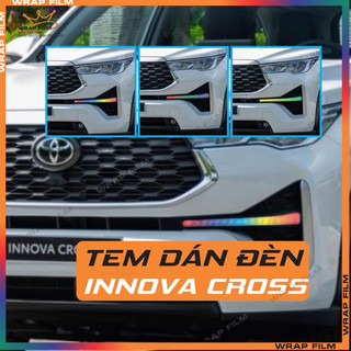 Decal dán đổi màu đèn Innova Cross ( 2 bên)