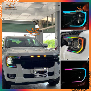 Decal dán đèn Ford Ranger, Everest ( giá bao gồm 1 cặp), Decal PVC cao cấp không thấm nước, không phai màu