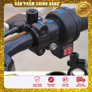 Cùm bắt chân gương xe máy, chân gương cnc loại 8mm 10mm cho ghi đông 22mm