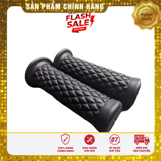 Tay nắm cao su quả trám độ classic, cafe racer Daytona pg1