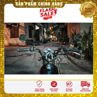 Tay nắm cao su quả trám độ classic, cafe racer Daytona pg1