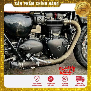 Vải cuốn pô , che cổ pô xe máy chịu nhiệt 1m, 5m,10m cho yb125 pg1 các dòng xe classic
